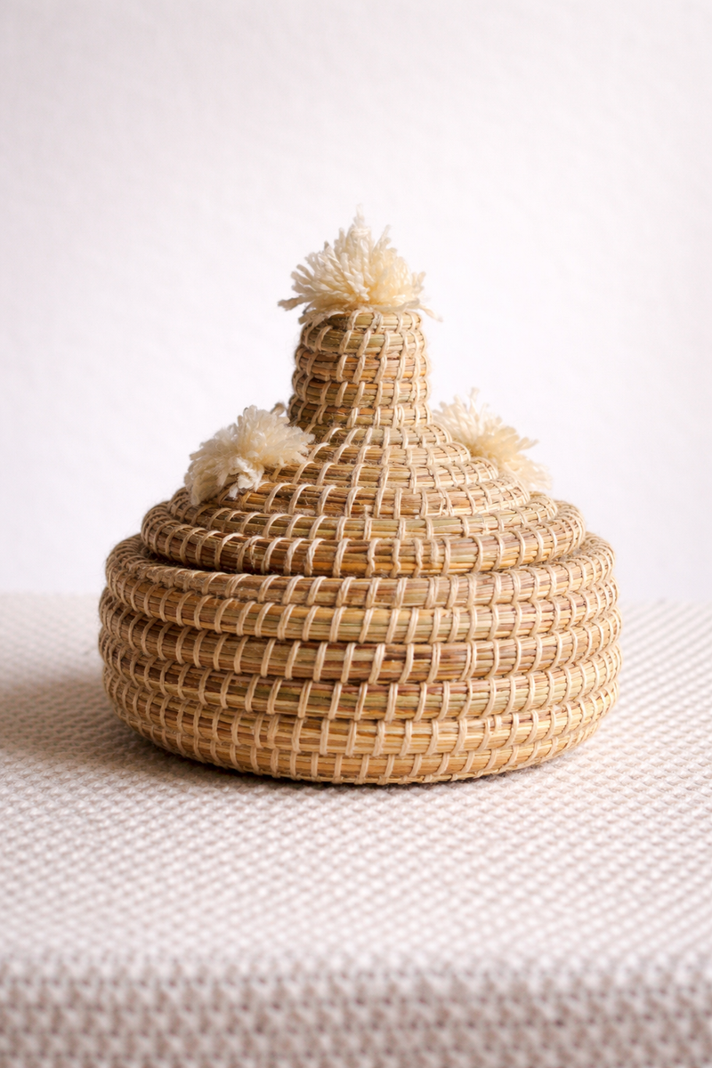 Panier artisanal en Raphia